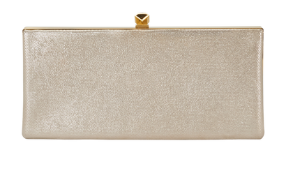 Celeste Clutch, &pound;250, Handbags, Gold, Fabric, Front view
